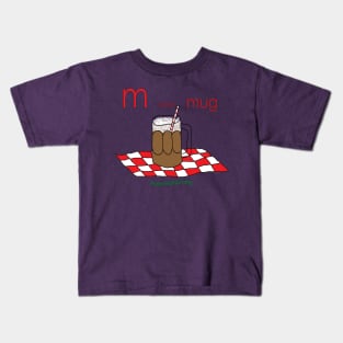 m is for mug Kids T-Shirt